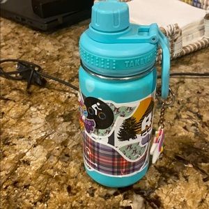 Takeya water bottle barely used but decorated